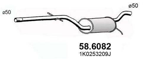 ASSO 586082 Середній глушник вихлопних газів