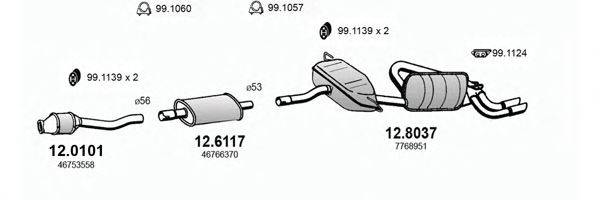 ASSO ART2805 Система випуску ОГ