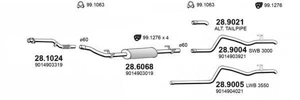 ASSO ART4144 Система випуску ОГ