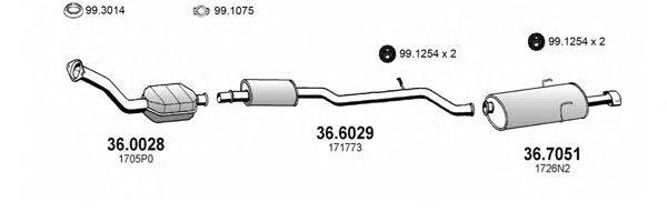 ASSO ART1844 Система випуску ОГ