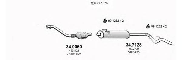 ASSO ART3014 Система випуску ОГ