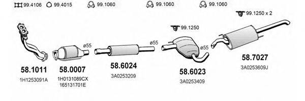 ASSO ART2543 Система випуску ОГ