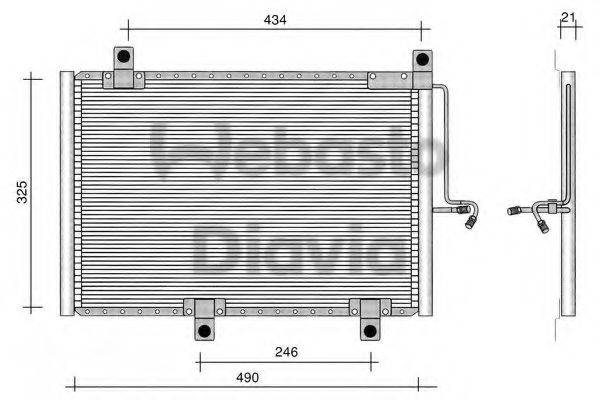 WEBASTO 82D0225002B Конденсатор, кондиціонер