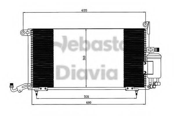 WEBASTO 82D0225071A Конденсатор, кондиціонер