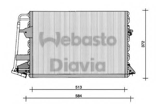 WEBASTO 82D0225099A Конденсатор, кондиціонер