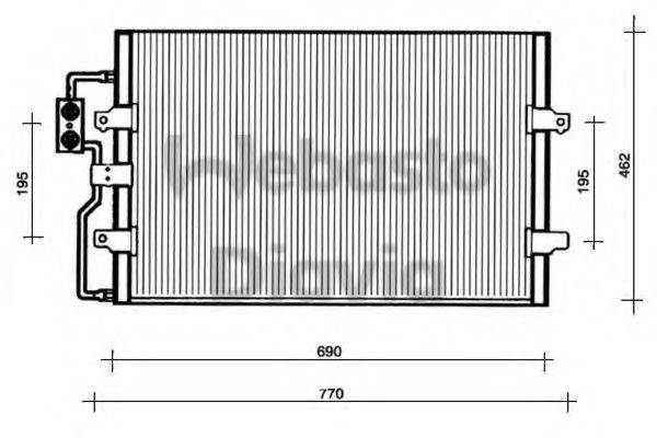 WEBASTO 82D0225110A Конденсатор, кондиціонер