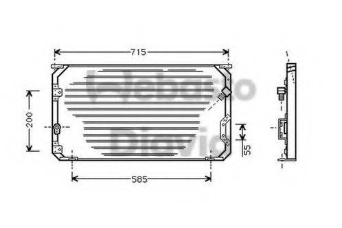 WEBASTO 82D0225142A Конденсатор, кондиціонер