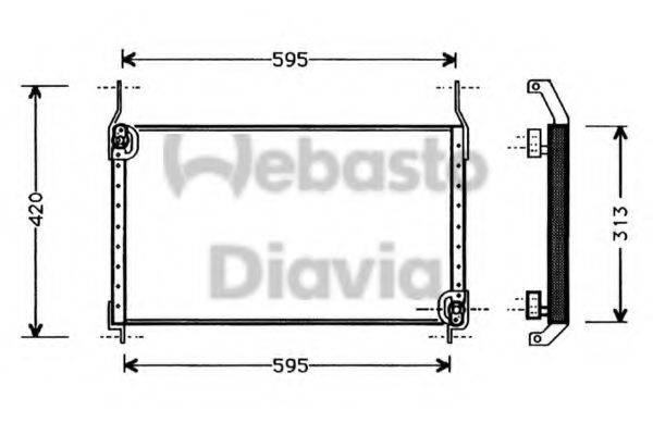 WEBASTO 82D0225258A Конденсатор, кондиціонер