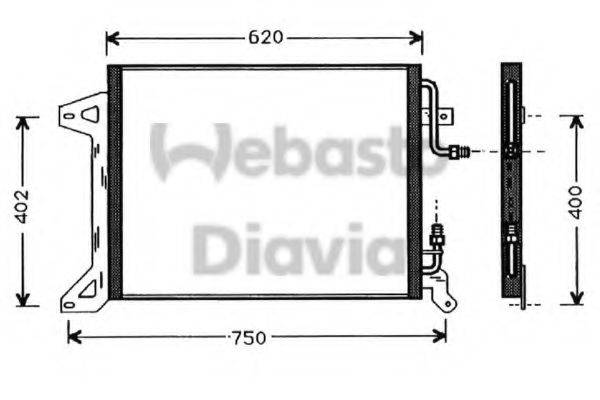 WEBASTO 82D0225294A Конденсатор, кондиціонер