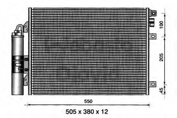 WEBASTO 82D0225360A Конденсатор, кондиціонер