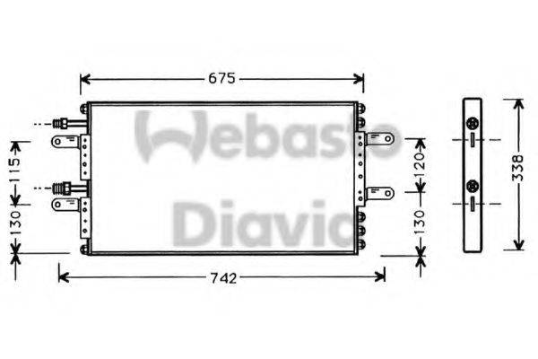 WEBASTO 82D0225361A Конденсатор, кондиціонер