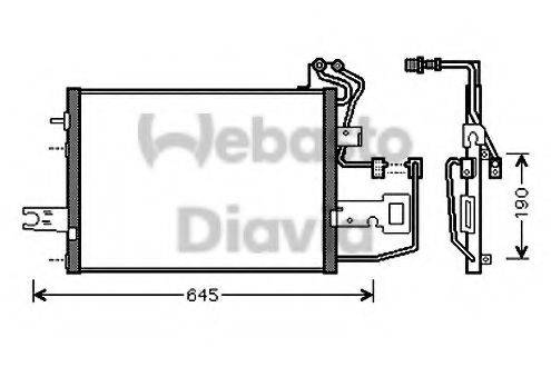 WEBASTO 82D0225442A Конденсатор, кондиціонер