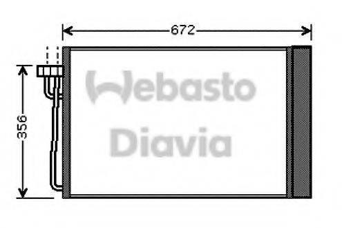 WEBASTO 82D0225512A Конденсатор, кондиціонер