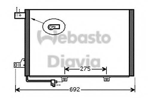 WEBASTO 82D0225563A Конденсатор, кондиціонер