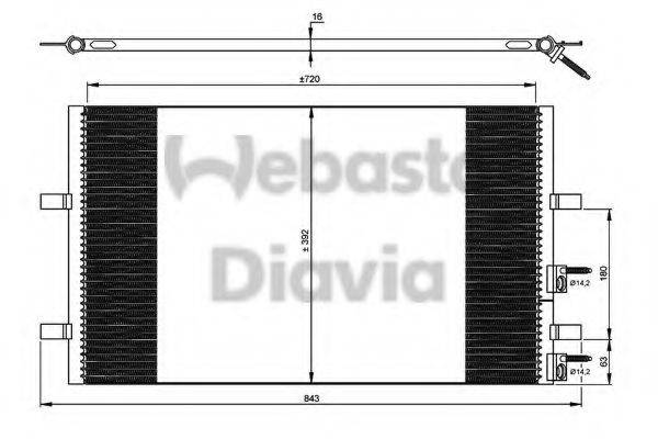 WEBASTO 82D0225640A Конденсатор, кондиціонер