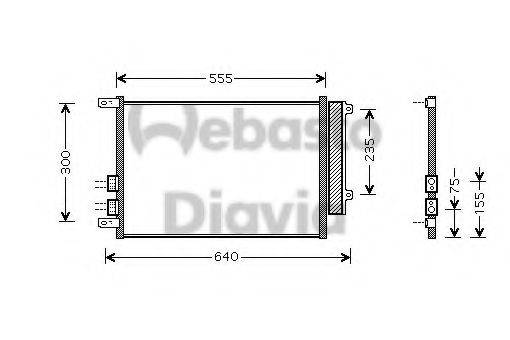 WEBASTO 82D0226182MA Конденсатор, кондиціонер