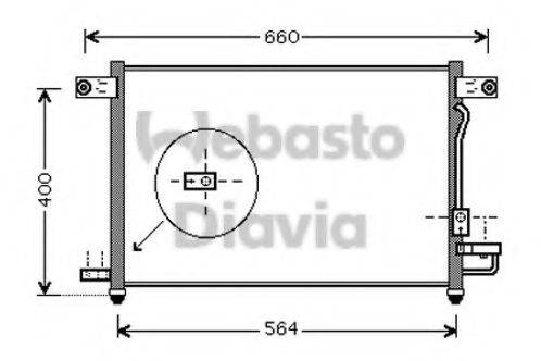 WEBASTO 82D0226201MA Конденсатор, кондиціонер