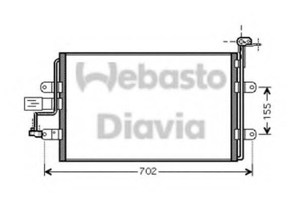 WEBASTO 82D0226233MA Конденсатор, кондиціонер