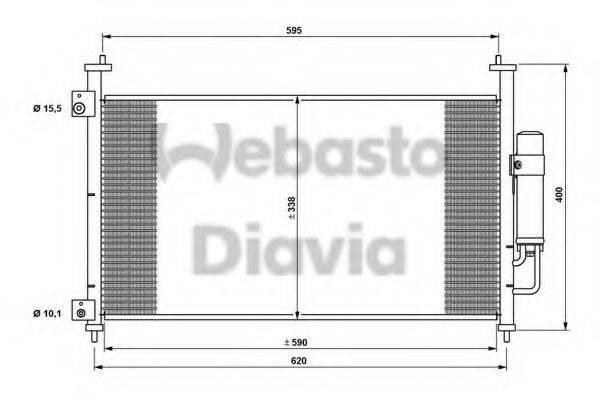 WEBASTO 82D0226240MA Конденсатор, кондиціонер