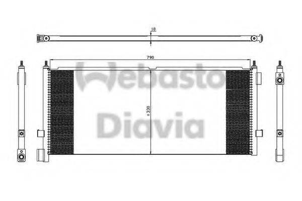 WEBASTO 82D0226268MA Конденсатор, кондиціонер