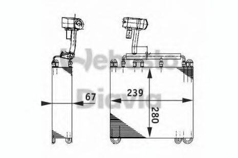 WEBASTO 82D0525185A Випарник, кондиціонер