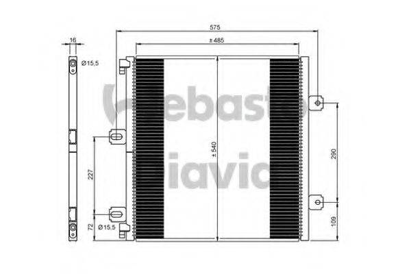 WEBASTO 82D0226278MA Конденсатор, кондиціонер