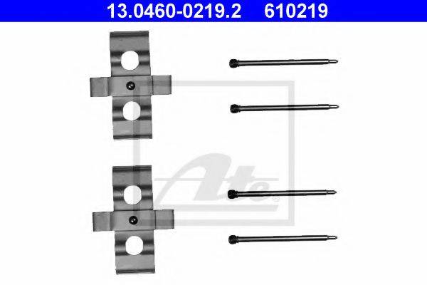 ATE 13046002192 Комплектуючі, колодки дискового гальма