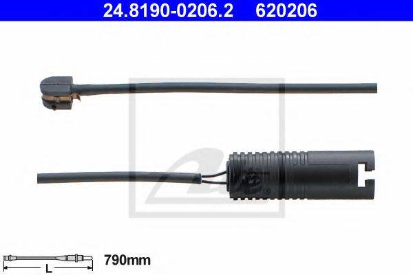 ATE 24819002062 Сигналізатор, знос гальмівних колодок