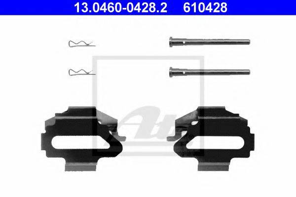 ATE 13046004282 Комплектуючі, колодки дискового гальма