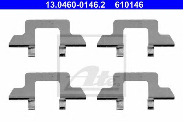 ATE 13046001462 Комплектуючі, колодки дискового гальма