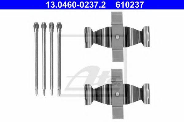 ATE 13046002372 Комплектуючі, колодки дискового гальма