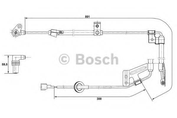 BOSCH 0265001273 Датчик, частота обертання колеса