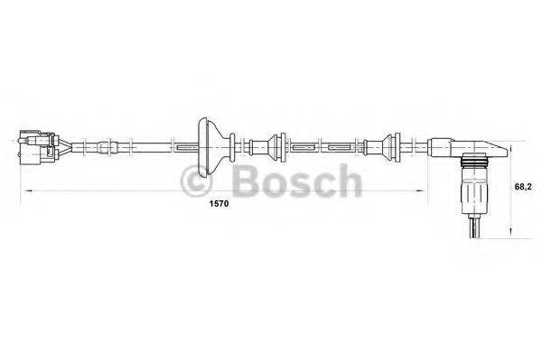 BOSCH 0265001380 Датчик, частота обертання колеса