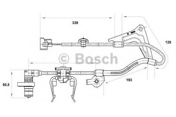 BOSCH 0265001416 Датчик, частота обертання колеса