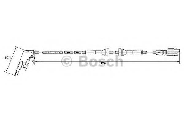 BOSCH 0265008018 Датчик, частота обертання колеса