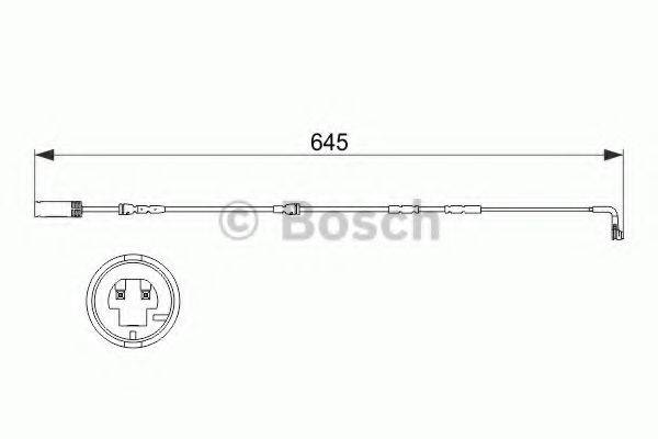 BOSCH 1987473504 Сигналізатор, знос гальмівних колодок