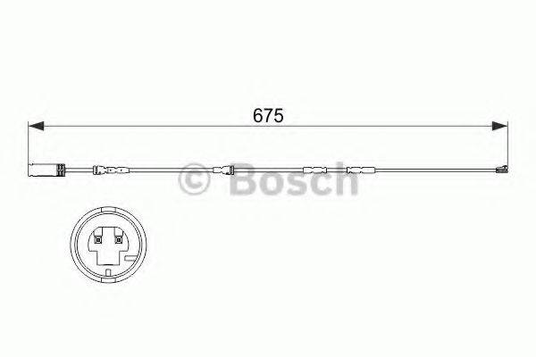 BOSCH 1987473516 Сигналізатор, знос гальмівних колодок