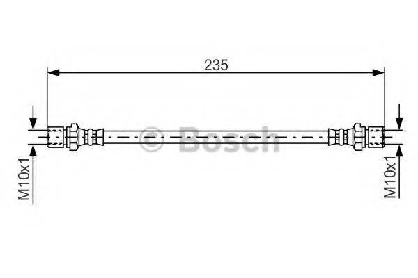 BOSCH 1987476020 Гальмівний шланг