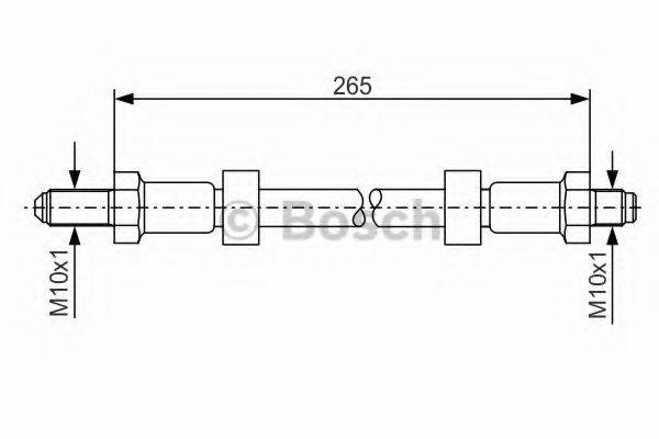 BOSCH 1987476123 Гальмівний шланг