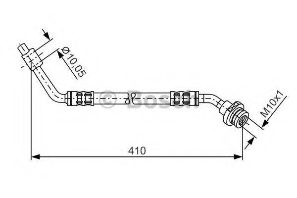 BOSCH 1987476197 Гальмівний шланг