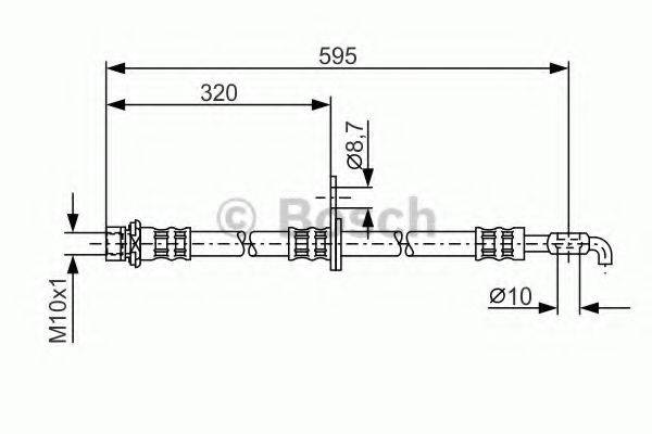 BOSCH 1987476250 Гальмівний шланг