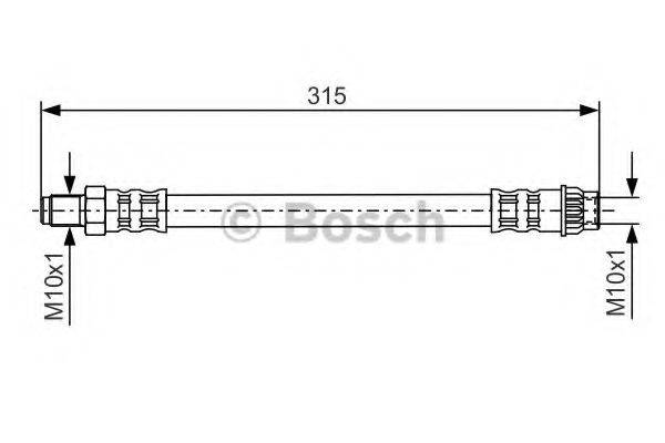 BOSCH 1987476558 Гальмівний шланг