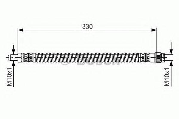 BOSCH 1987476672 Гальмівний шланг