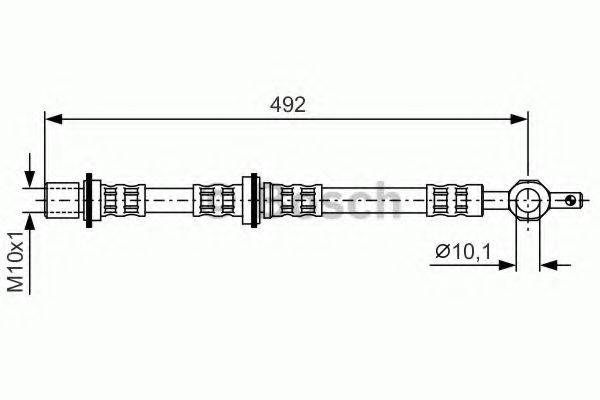 BOSCH 1987476724 Гальмівний шланг