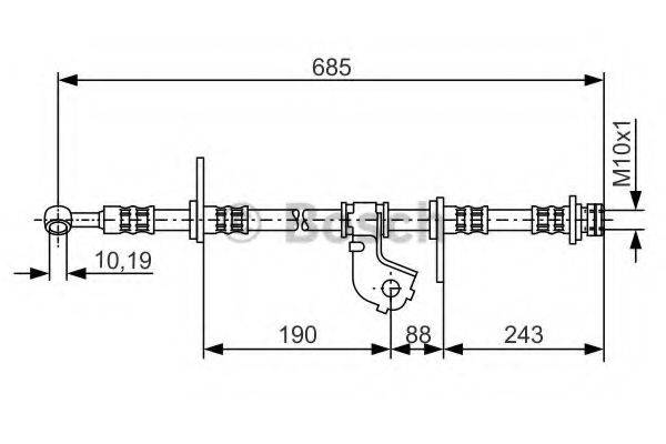 BOSCH 1987476735 Гальмівний шланг