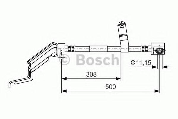 BOSCH 1987476866 Гальмівний шланг