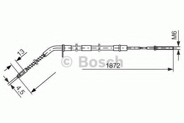 BOSCH 1987477068 Трос, стоянкова гальмівна система