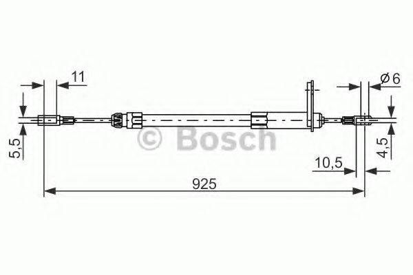 BOSCH 1987477220 Трос, стоянкова гальмівна система