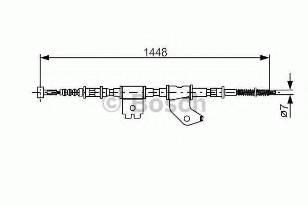 BOSCH 1987477402 Трос, стоянкова гальмівна система