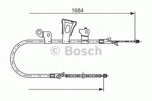 BOSCH 1987477549 Трос, стоянкова гальмівна система